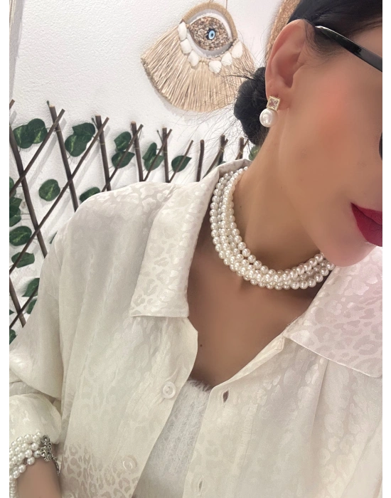 Tasarım Kare Taşlı Top Küpe