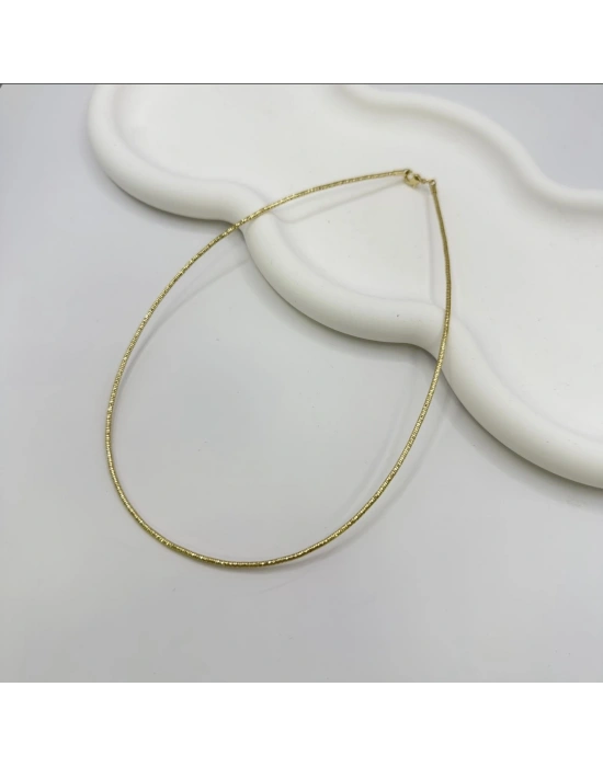 Tasarım Pırıltı Choker Kolye