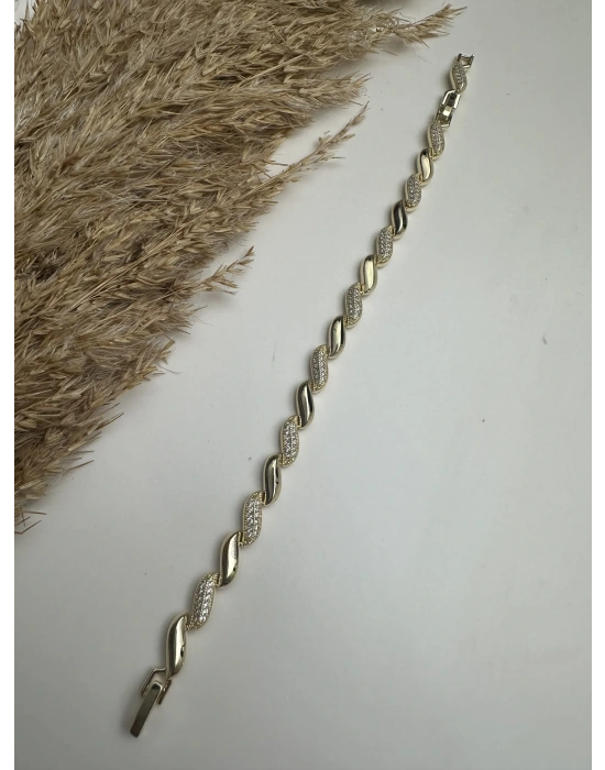 Taşlı Vip Seri Asimetrik Bileklik