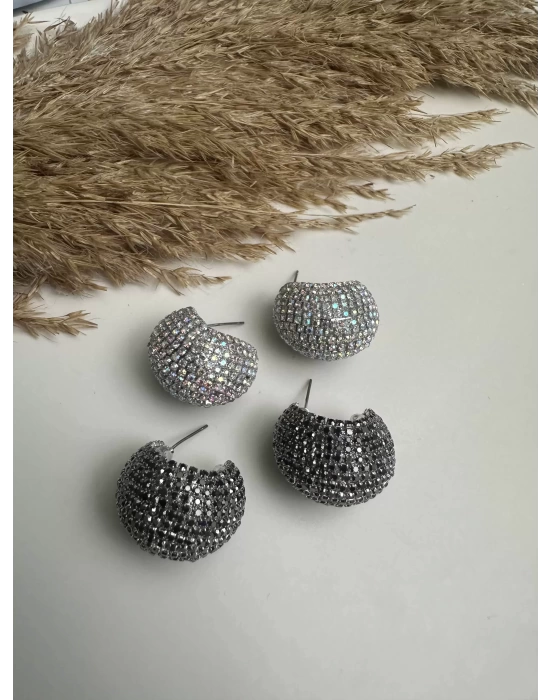 Tombul Taşlı Özel Seri Küpe