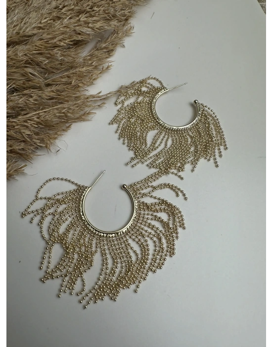 Top sallantılı Halka Küpe ZRa