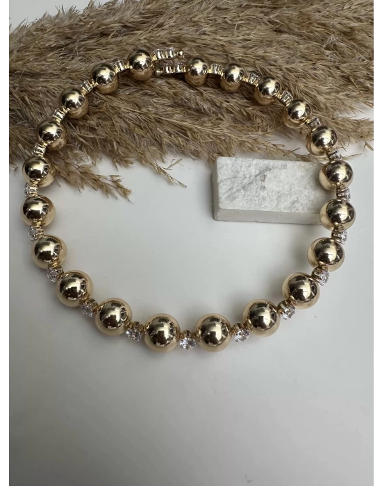 Topcuk Choker Kolye Taşlı