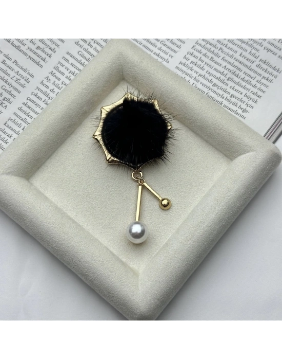 Tüylü Tasarım Broş