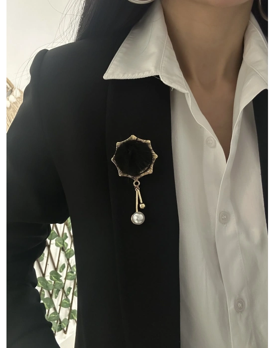 Tüylü Tasarım Broş