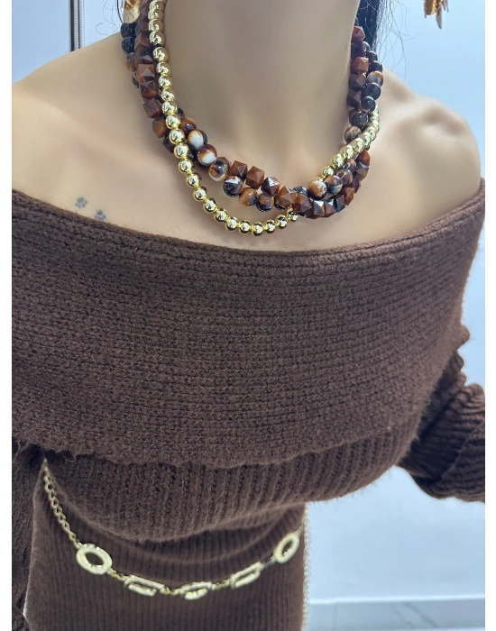 Üçlü Kemik Model ZRa Kolye