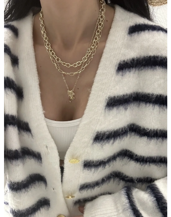 Üçlü Tasarım Kolye Özel Seri