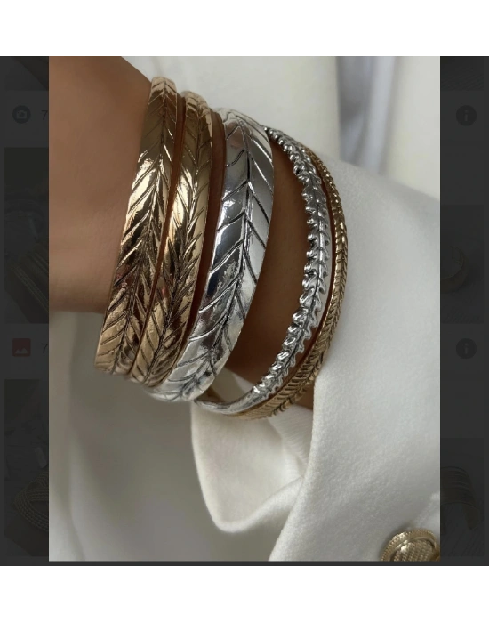 Vintage ZRA Model Beşli Bileklik Yeni Sezon