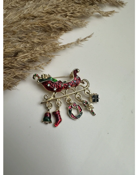 Yeni Yıl Figürlü Broş