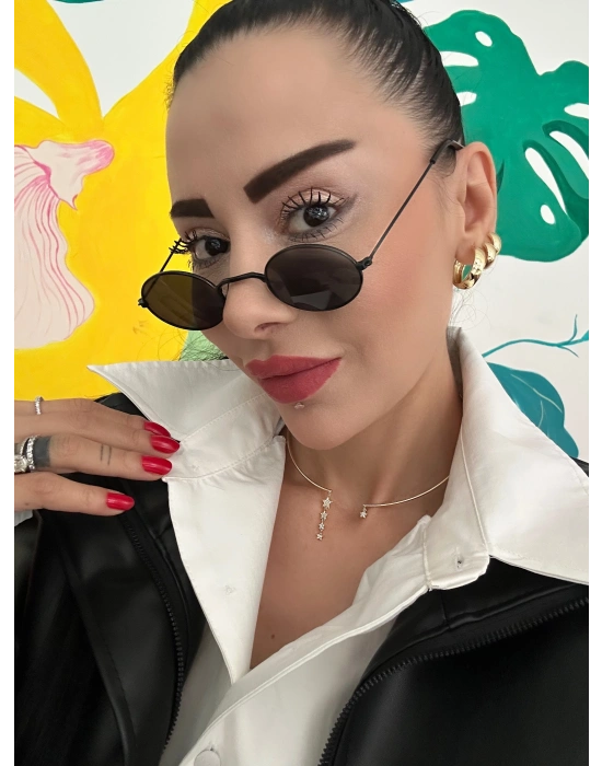 Yıldızlı Tasarım Choker kolye