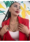 Altın Kaplama Burgu Model Gurmet kolye