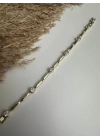 Altın Kaplama Taşlı Tasarım Bileklik
