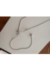Altın Kaplama Uzun Düğüm Kolye