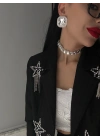 Baget Taşlı Choker Kolye