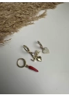 Biber Figür Tasarım Set Küpe