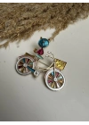Bisiklet Kedi Broş
