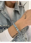 Lastik Renk Kare Bileklik Vip Seri