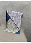 Mavi Geo Şal Fular 90*90