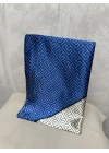 Mavi Geo Şal Fular 90*90