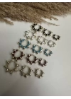 Mineli Üçlü Set Küpe