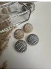 Plakalı İnci Minimal Küpe