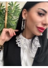 Pullu Sallanılı Tasarım Küpe