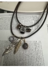 Tasarım Marka Muadili Charm Detaylı Kolye