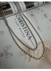 Topçuk Uzun Kolye 60cm