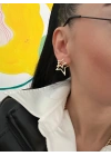 Üç boyutlu Yıldız Küpe