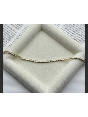 Altın Kaplama Taşlı Bileklik