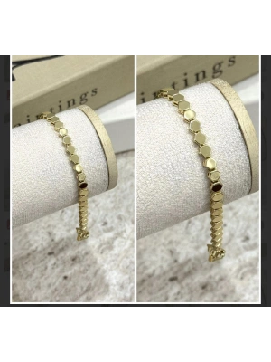 Basic Altın Kaplama Petek Model Bileklik