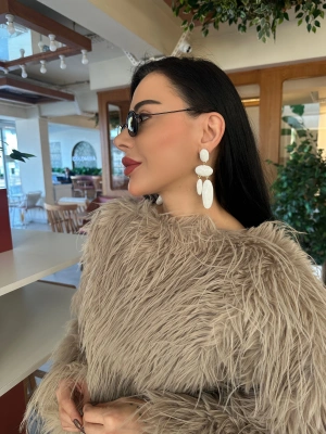 Beyaz Tasarım ZrA Küpe