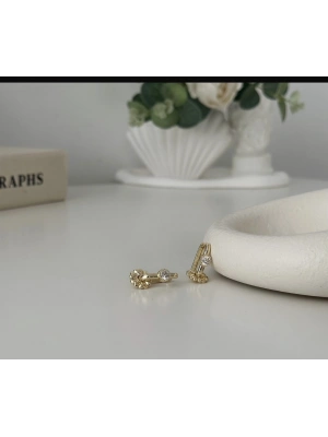 Taşlı Vip Seri Göçmen Küpe