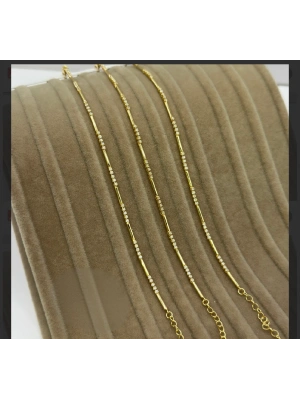 Altın Kaplama Taşlı Bileklik