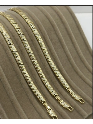 Altın Kaplama Taşlı ViP Bileklik