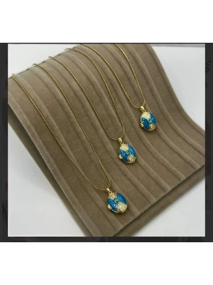 Tasarım Mineli Çerçeve Açılabilir Kolye