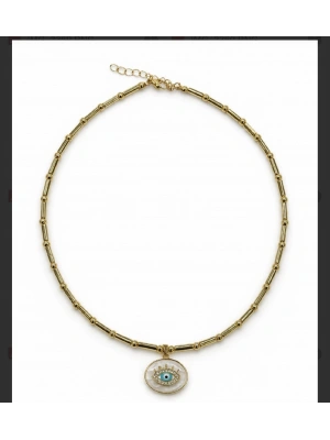 Göz Detay Kolye Tasarım Mineli