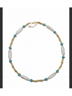 Barok İnci Detay Kolye