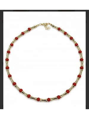 Kırmızı Boncuk Kolye