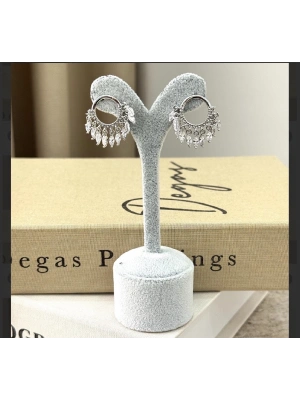 Taş Sallantılı Zirkon Küpe Vip