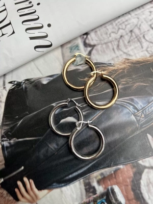 Altın Kaplama Bombe Halka Küpe 1