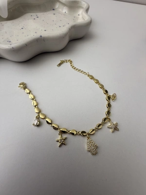 Altın Kaplama Charm Sallantılı Bileklik