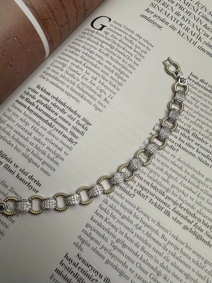 Altın Kaplama Çift Renk Bileklik