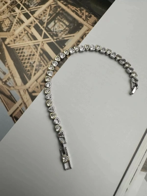 Altın Kaplama Çift Renk Kalp Bileklik