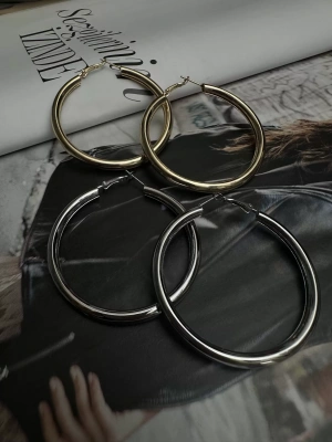 Altın Kaplama Halka Küpe 1