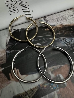 Altın Kaplama Halka Küpe 2