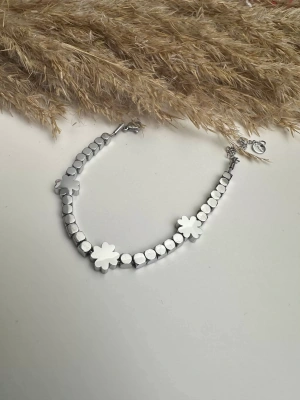 Altın Kaplama Kararmaz Küp Yonca Bileklik