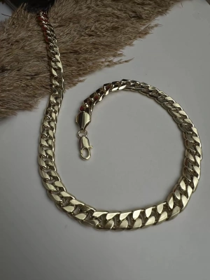 Altın Kaplama Klasik Kalın Zincir Kolye