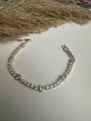 Altın Kaplama Su Yolu Kalp Bileklik