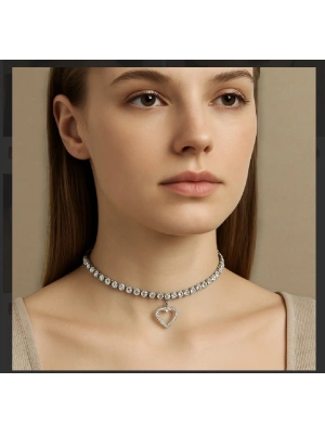 Altın Kaplama Su Yolu Kalp Kolye