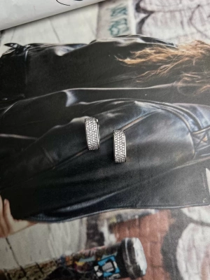 Altın Kaplama Taş Detay Halka Küpe